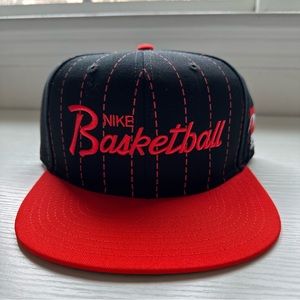 NWT Nike Sports Specialties Script Snapback Hat - Black/Red